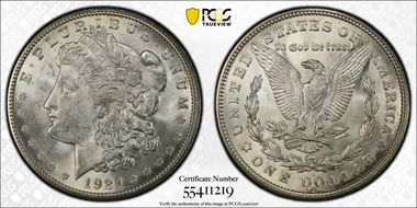 1921-D $1 MS63