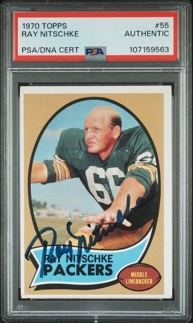 1970 Topps Ray Nitschke #55 N0: Authentic front