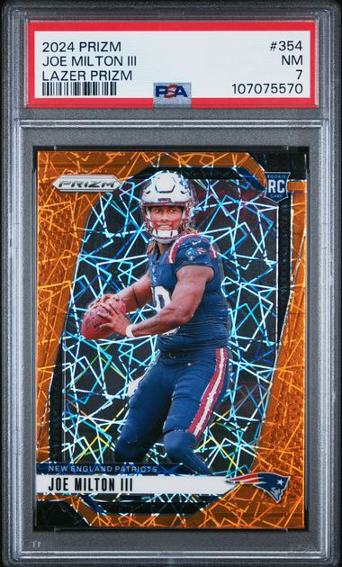 2024 Panini Prizm Joe Milton Iii #354 (Lazer Prizm) Nm 7 front