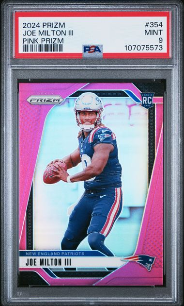 2024 Panini Prizm Joe Milton Iii #354 (Pink Prizm) Mint 9 front