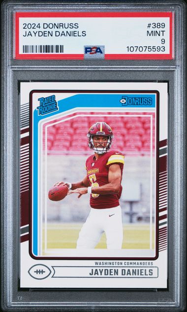 2024 Panini Donruss Jayden Daniels #389 Mint 9 front