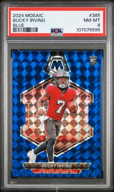 2024 Panini Mosaic Bucky Irving #385 (Blue) Nm-Mt 8 front