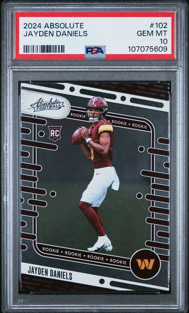 2024 Panini Absolute Jayden Daniels #102 Gem Mt 10 front