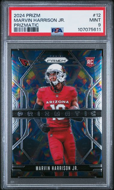 2024 Panini Prizm Prizmatic Marvin Harrison Jr. #12 Mint 9 front