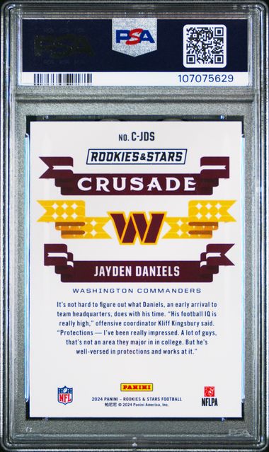2024 Panini Rookies & Stars Crusade Jayden Daniels #Cjds Nm-Mt 8 back