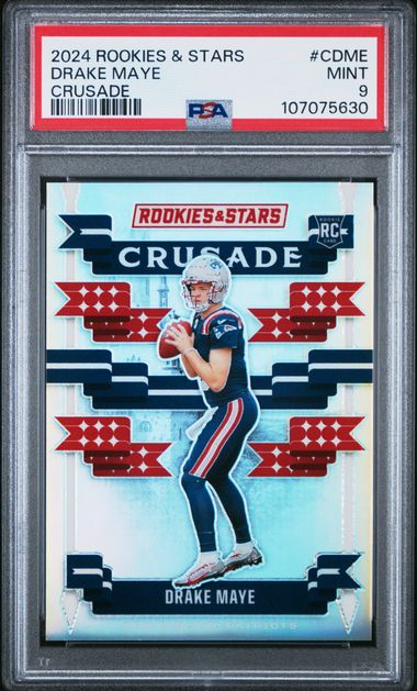 2024 Panini Rookies & Stars Crusade Drake Maye #Cdme Mint 9 front
