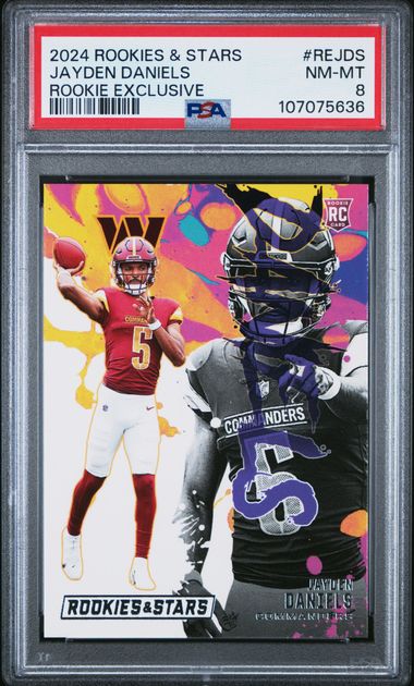 2024 Panini Rookies & Stars Rookie Exclusive Jayden Daniels #Rejds Nm-Mt 8 front