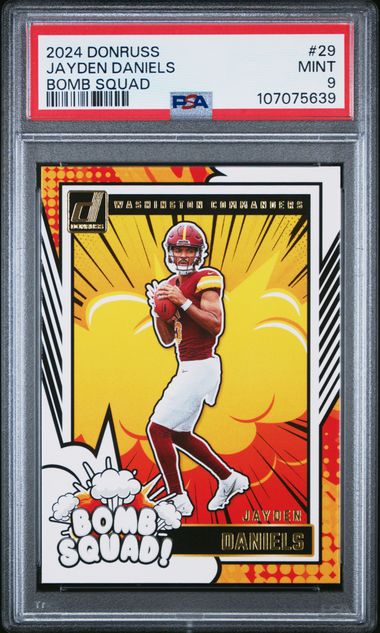 2024 Panini Donruss Bomb Squad Jayden Daniels #29 Mint 9 front