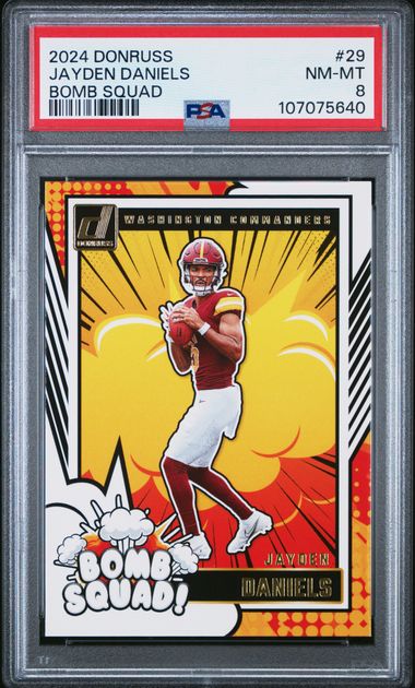 2024 Panini Donruss Bomb Squad Jayden Daniels #29 Nm-Mt 8 front