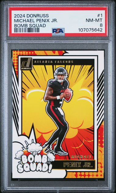 2024 Panini Donruss Bomb Squad Michael Penix Jr. #1 Nm-Mt 8 front