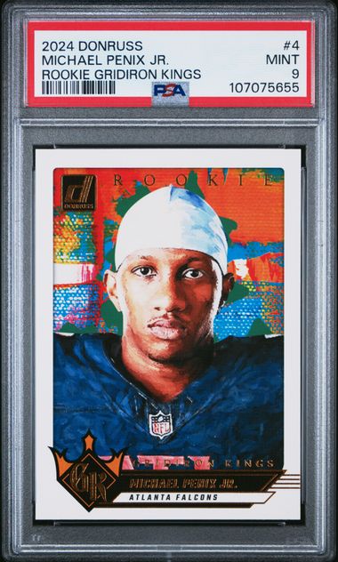 2024 Panini Donruss Rookie Gridiron Kings Michael Penix Jr. #4 Mint 9 front