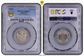 1925 2 Leva KM-38 Poissy MS65