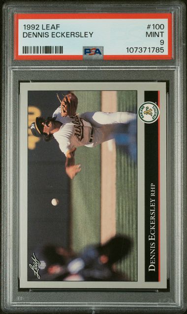 1992 Leaf #100 Dennis Eckersley front