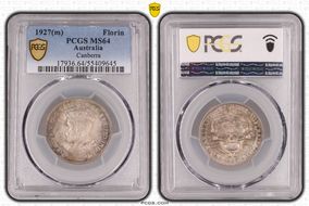 1927(m) Florin Canberra  KM-31 MS64