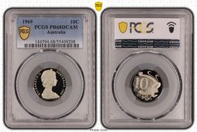 1969 10C PR68DCAM