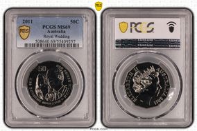 2011 50C Royal Wedding MS69