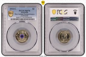 2024-C $2 War Animal Remembrance Colorized MS70