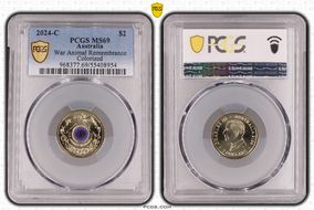 2024-C $2 War Animal Remembrance Colorized MS69