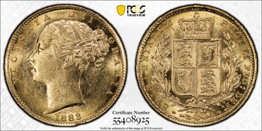 1883-S Sov S-3855B Shield MS63