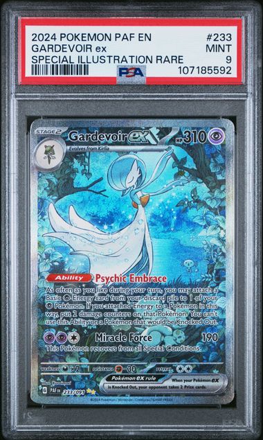 2024 Pokemon Paf En-Paldean Fates Gardevoir Ex #233 (Special Illustration Rare) Mint 9 front