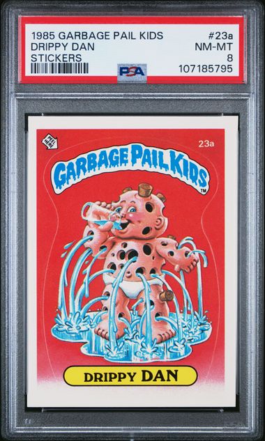 1985 Topps Garbage Pail Kids Series 1 Stickers/Base-Glossy #23A Drippy Dan front