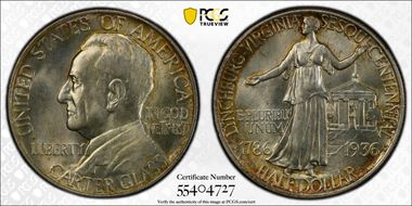 1936 50C Lynchburg MS65