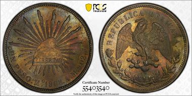 1908-Mo AM Peso KM-409.2 MS61