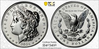 2024-S $1 Morgan Dollar Rev PR Two-Coin Reverse Proof Set PR69
