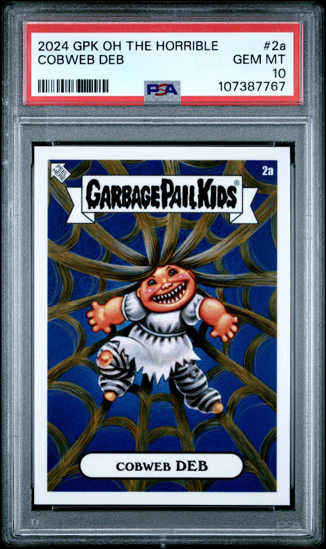 2024 Topps GARBAGE PAIL KIDS OH THE HORROR-IBLE #2A Cobweb Deb front
