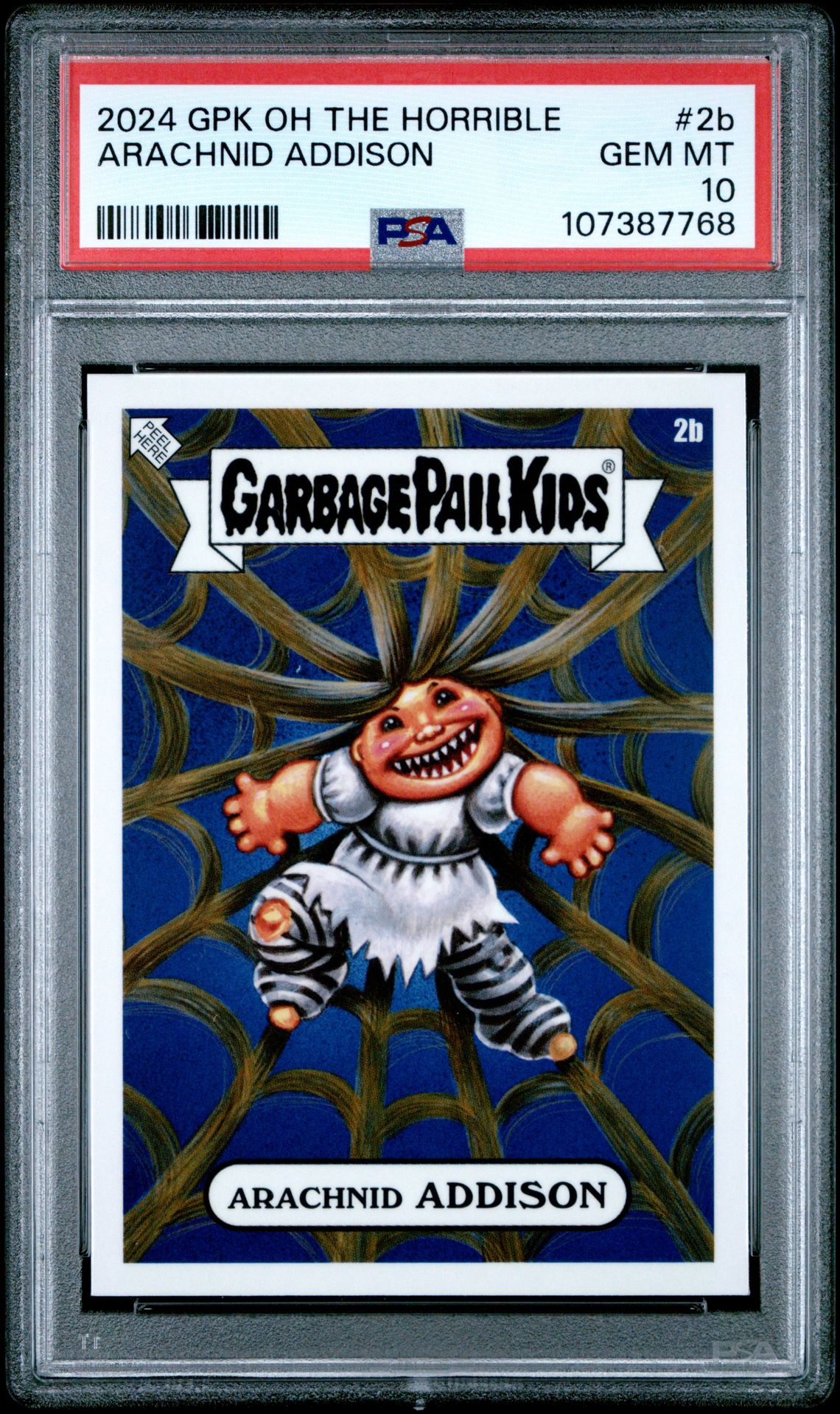 2024 Topps GARBAGE PAIL KIDS OH THE HORROR-IBLE #2B Arachnid Addison front
