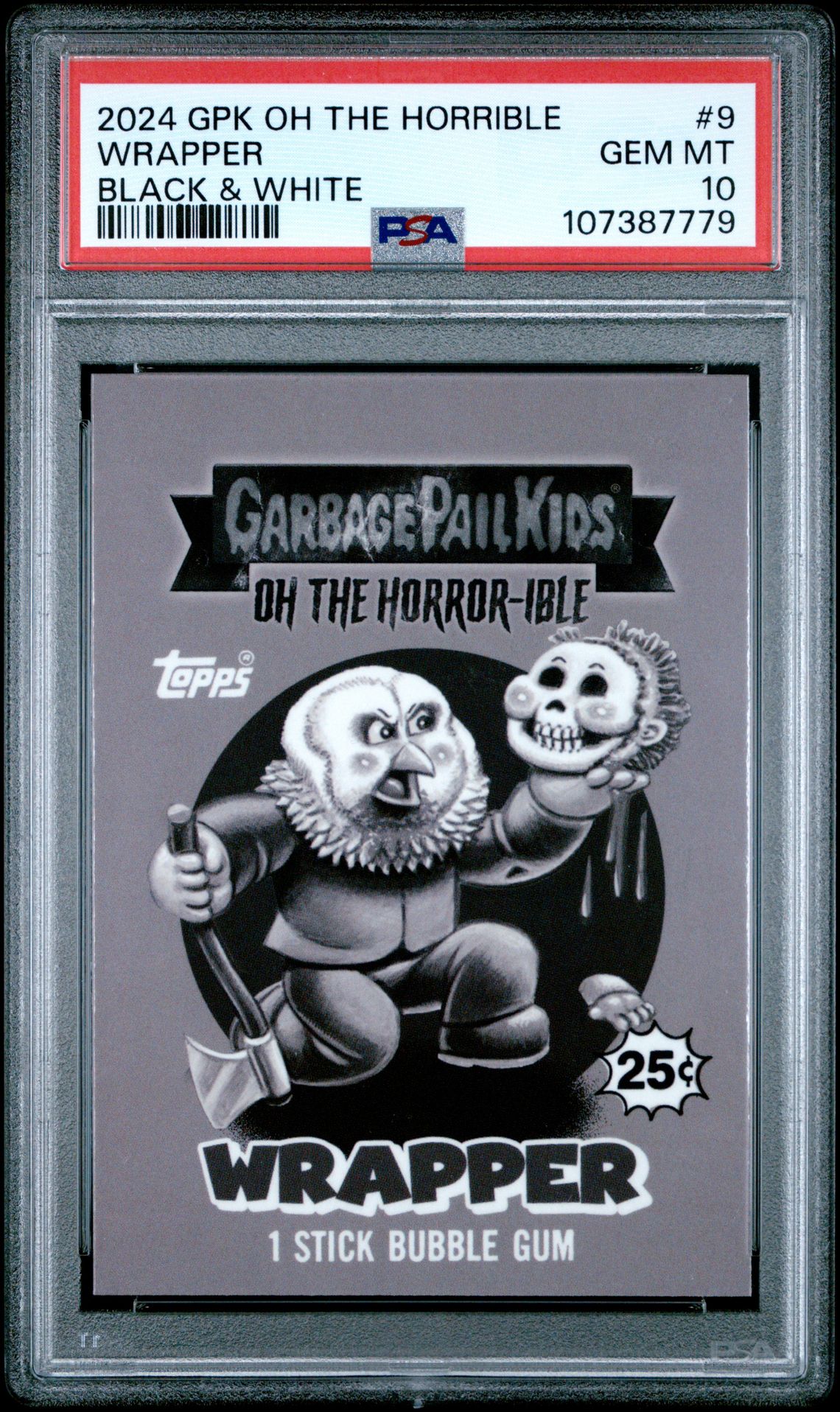 2024 Garbage Pail Kids Black #9 Wrapper front