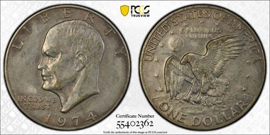 1974-S $1 Silver XF45