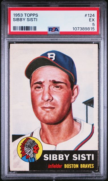 1953 Topps #124 Sibby Sisti front