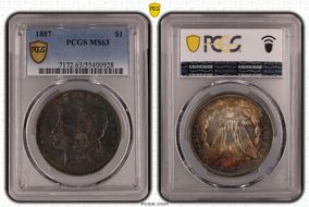 1887 $1 MS63