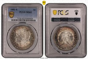 1881-S $1 MS62