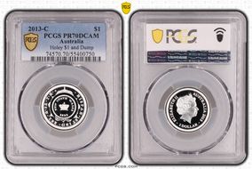 2013-C $1 Holey $1 and Dump PR70DCAM