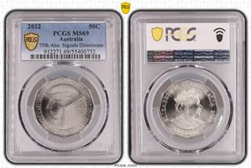 2022 50C 75th Ann. Signals Directorate MS69