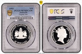 1993 $10 Capital Terr. PR70DCAM
