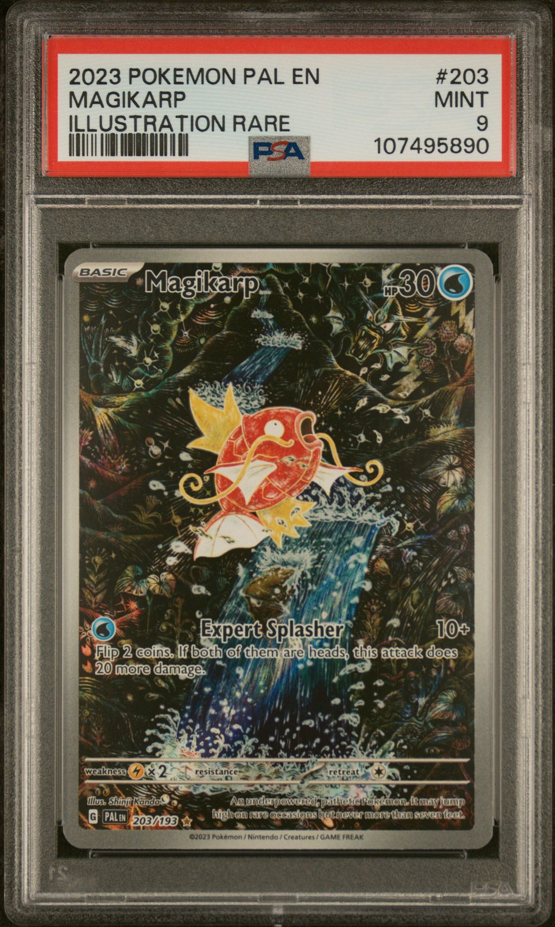 2023 Pokemon POKEMON PAL EN-PALDEA EVOLVED Illustration Rare #203 Magikarp front