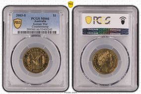 2003-S $1 Korean War Counterstamp MS66