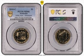 2010-C $1 100th Anniversary MS66