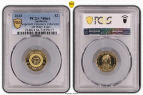 2023 $2 Vegemite Centenary Colorized 100 Mitey Years MS64