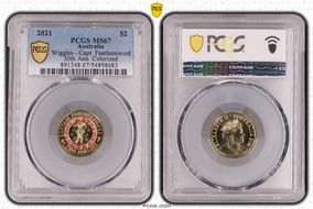 2021 $2 Wiggles - Capt. Feathersword 30th Ann. Colorized MS67