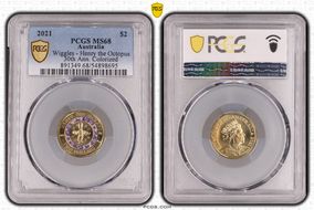 2021 $2 Wiggles - Henry the Octopus 30th Ann. Colorized MS68