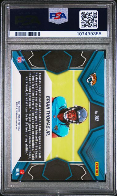 2024 Panini Mosaic Brian Thomas Jr. #282 Mint 9 back