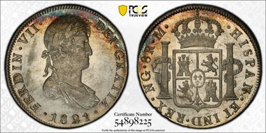 1821-NG M 8 R Calico-1236 MS64PL
