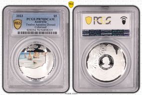 2023 $5 Twelve Apostles Domed Colorized PR70DCAM