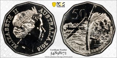 2016 50C Malayan Emergency MS69