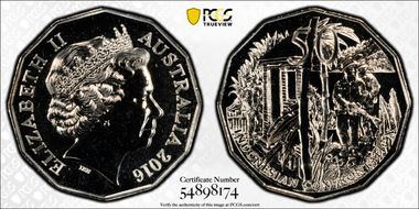 2016 50C Indonesian Confrontation MS69
