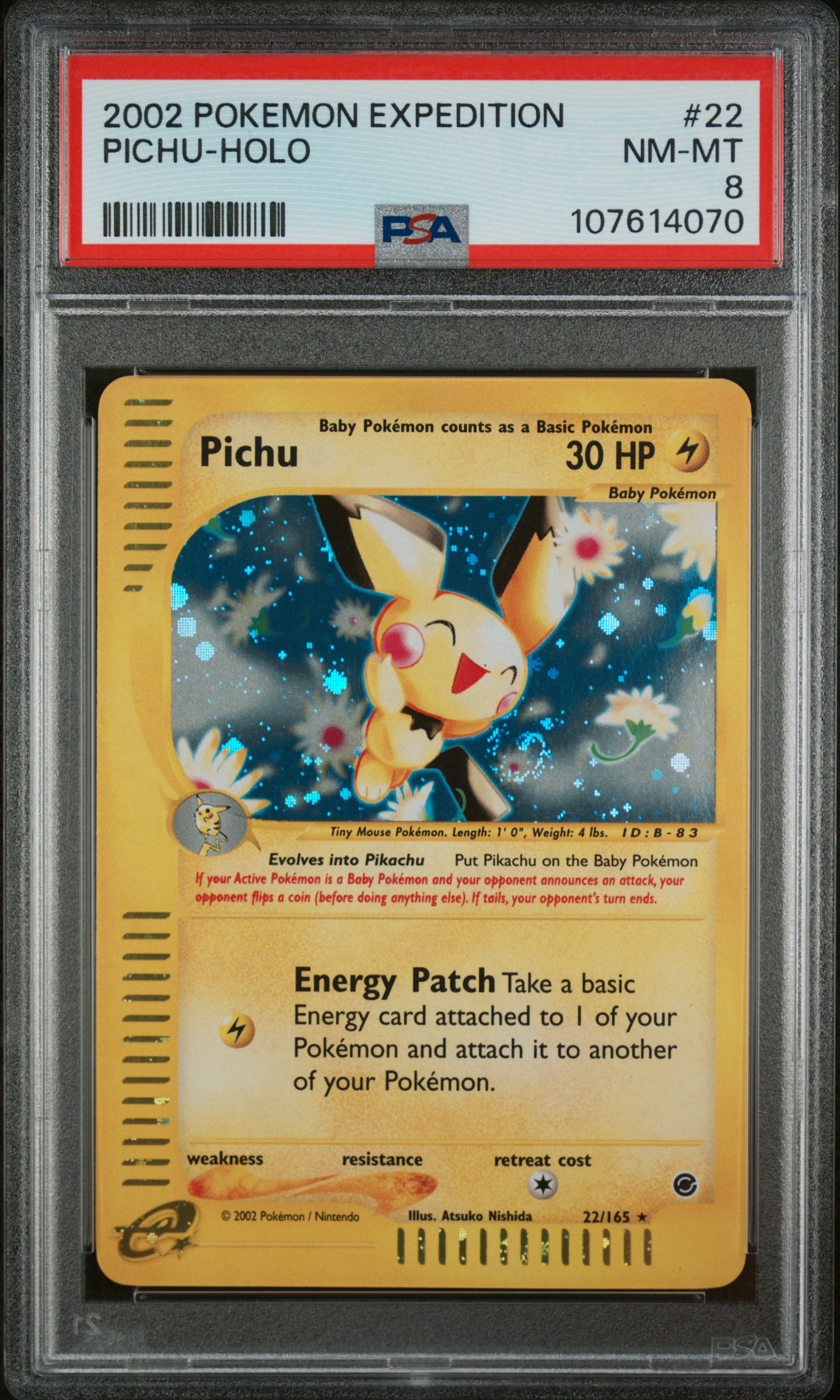 Pokemon Collection's 2002 Pokemon Expedition Pichu-Holo #22 PSA 8 | Card  Ladder